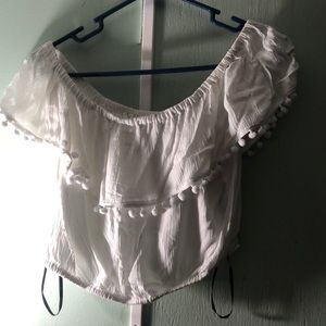 A white crop top from forever 21